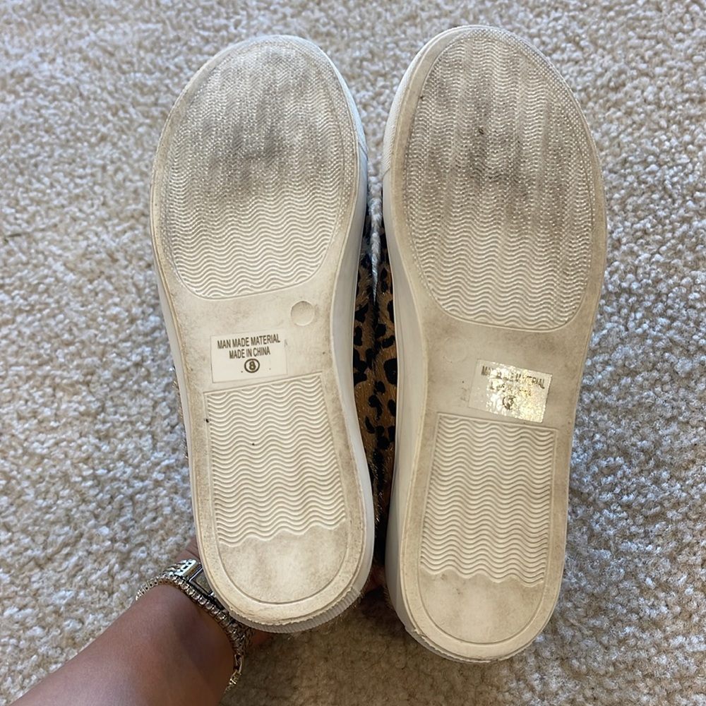 Leopard calf hair sneakers with star cut out - Picture 6 of 6